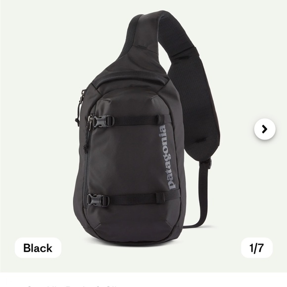 Patagonia Black Atom Sling Bag 8L BNWT - Picture 1 of 4